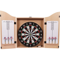 Dartset kabinet, bord en pijlen